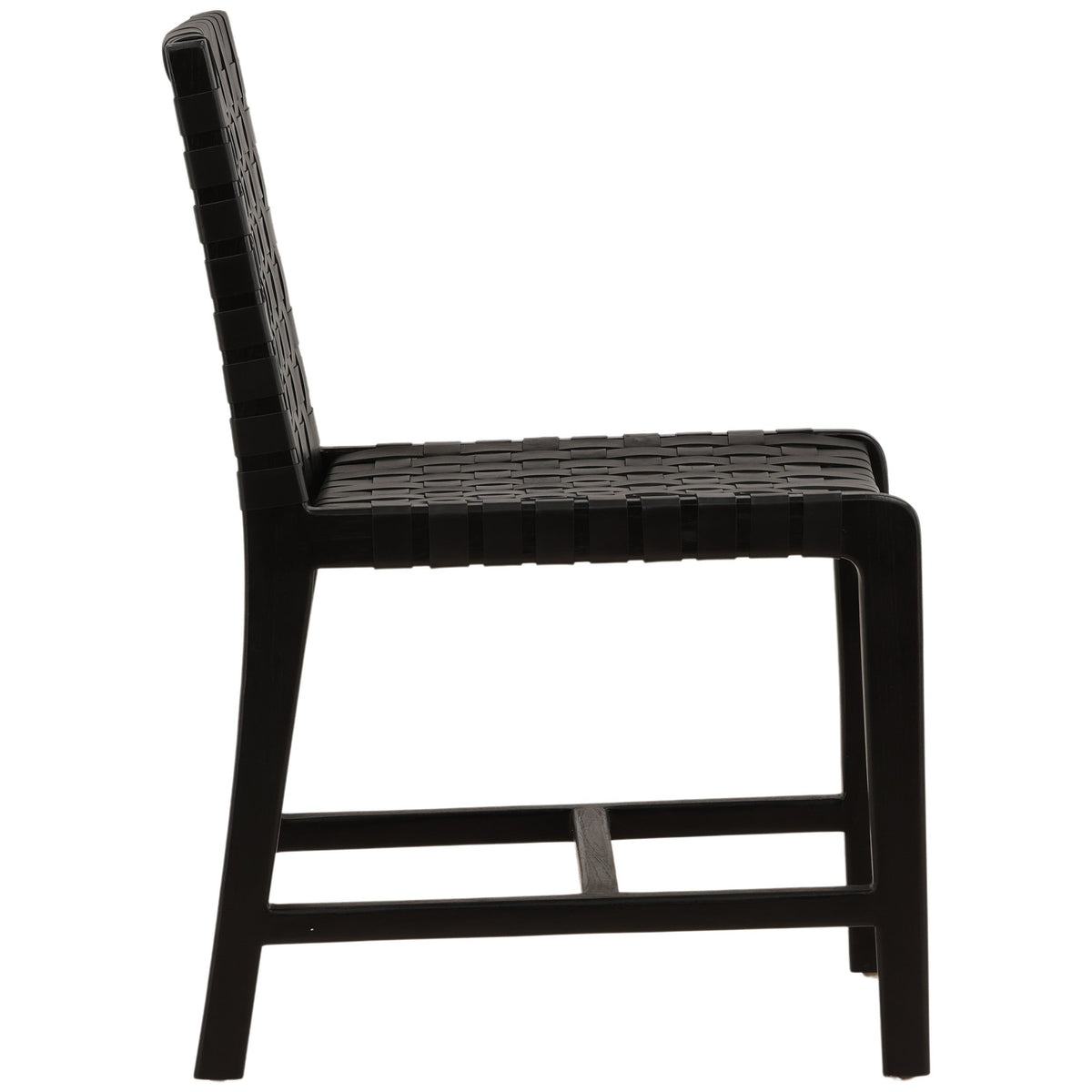 Benson Leather Dining Chair, Black, Set of 2 by Dovetail at Eve Furniture