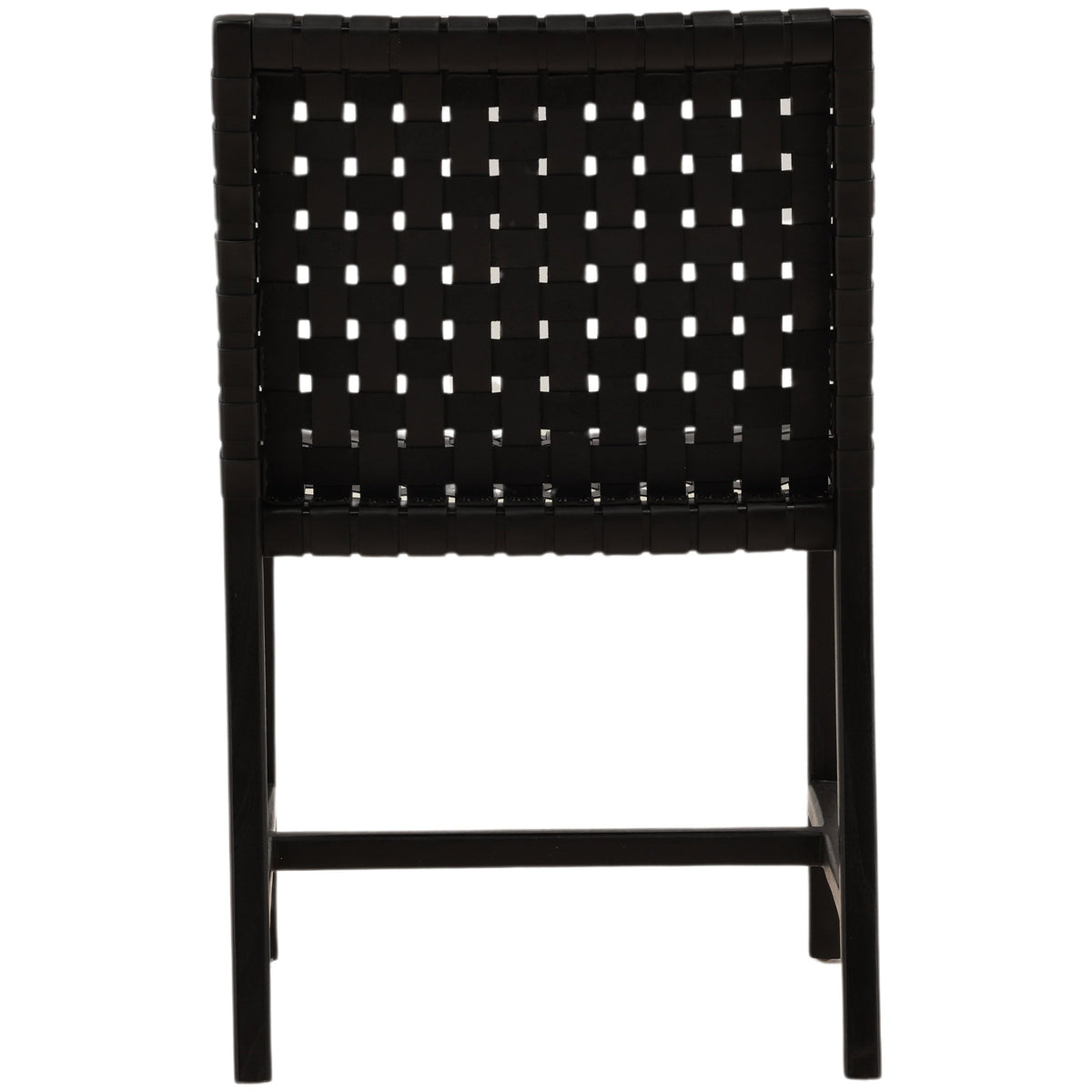 Benson Leather Dining Chair, Black, Set of 2 by Dovetail at Eve Furniture