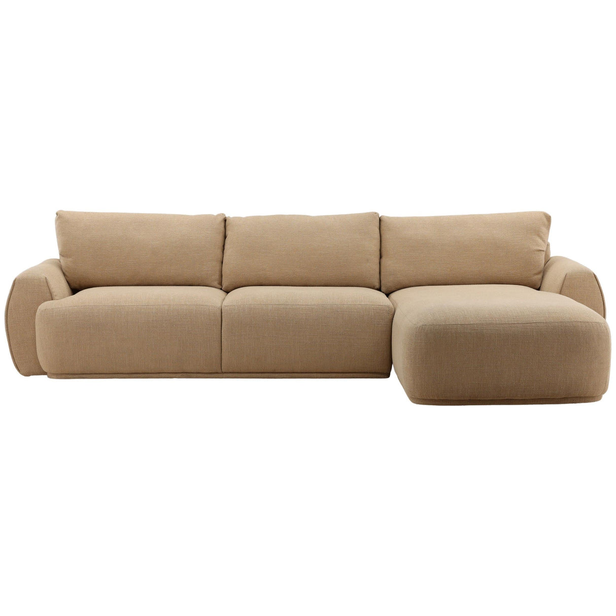 Castillo Chaise Sectional, Sand by Dovetail at Eve Furniture
