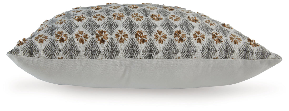 Dainwick White/Gray/Brown Pillow (Set of 4) by Ashley at Eve Furniture