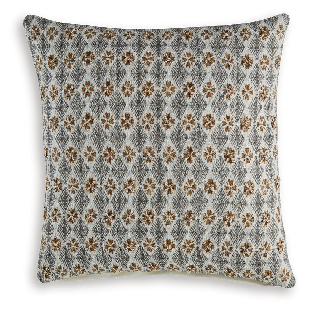 Dainwick White/Gray/Brown Pillow (Set of 4) by Ashley at Eve Furniture
