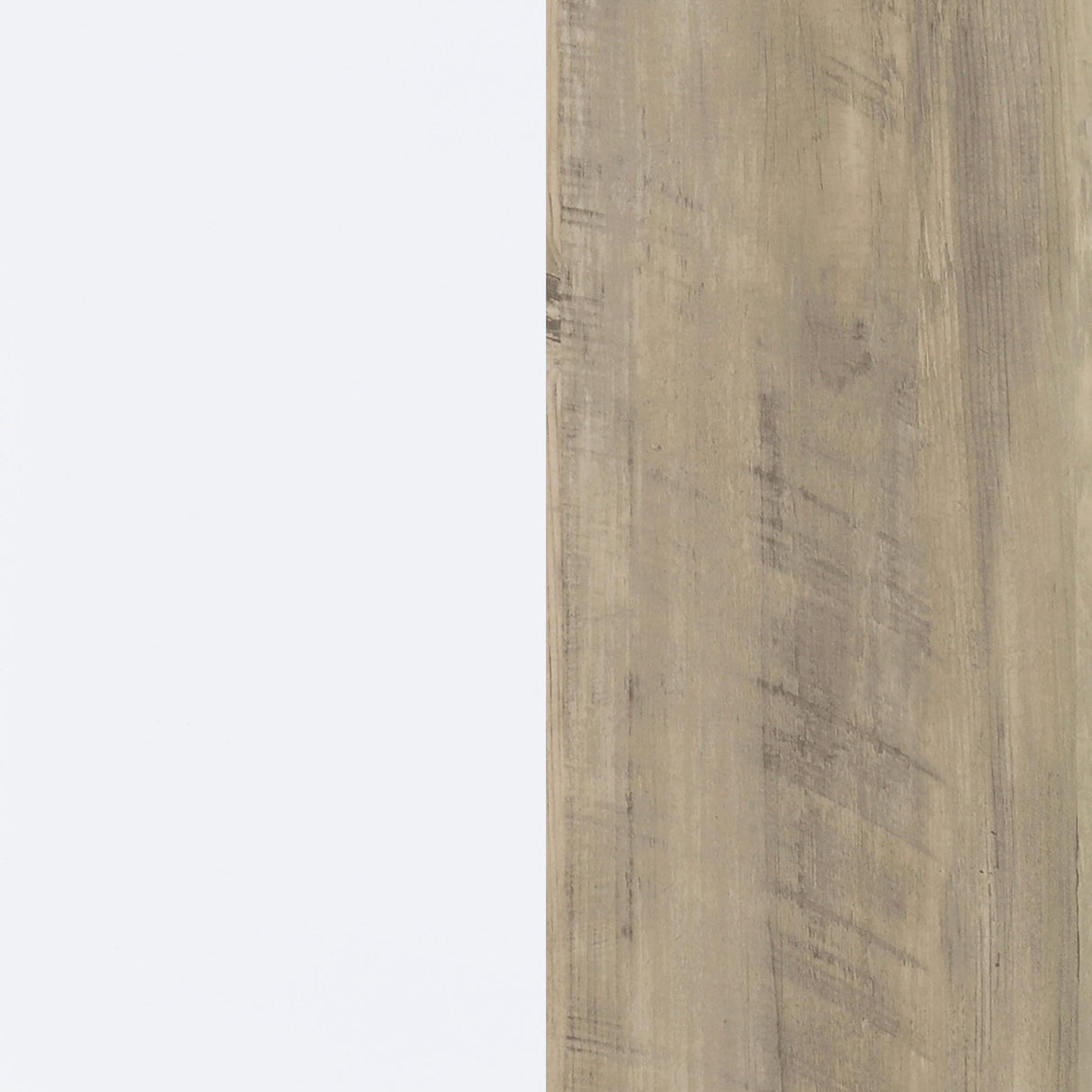 Dalton White and Distressed Pine 65-inch 6-shelf Bookcase by Coaster at Eve Furniture