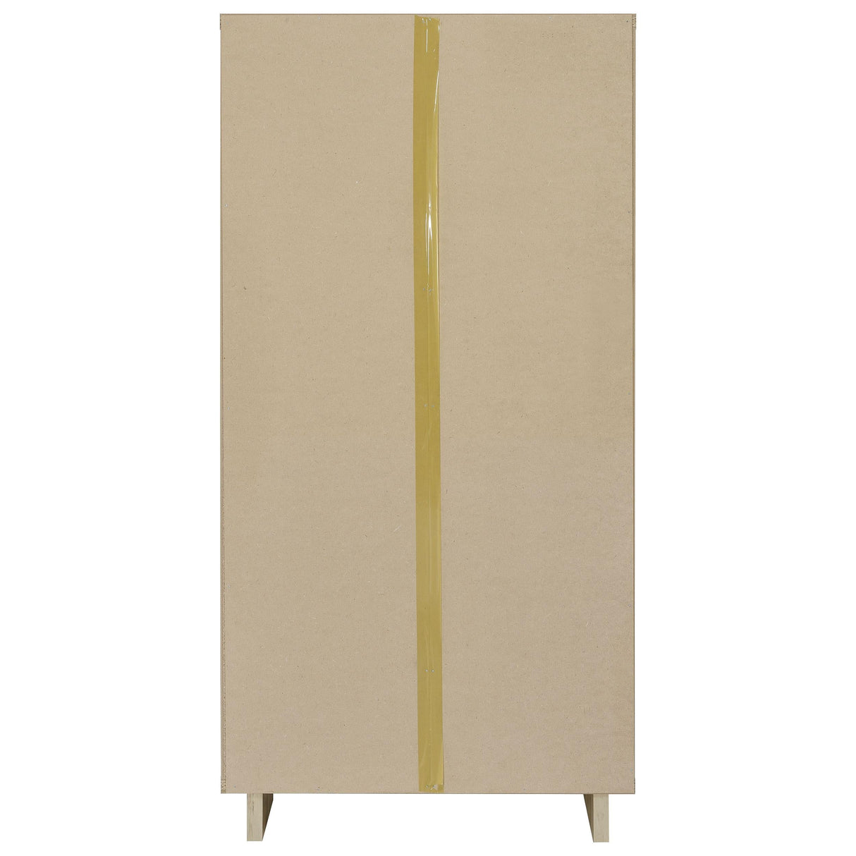 Dalton White and Distressed Pine 65-inch 6-shelf Bookcase by Coaster at Eve Furniture