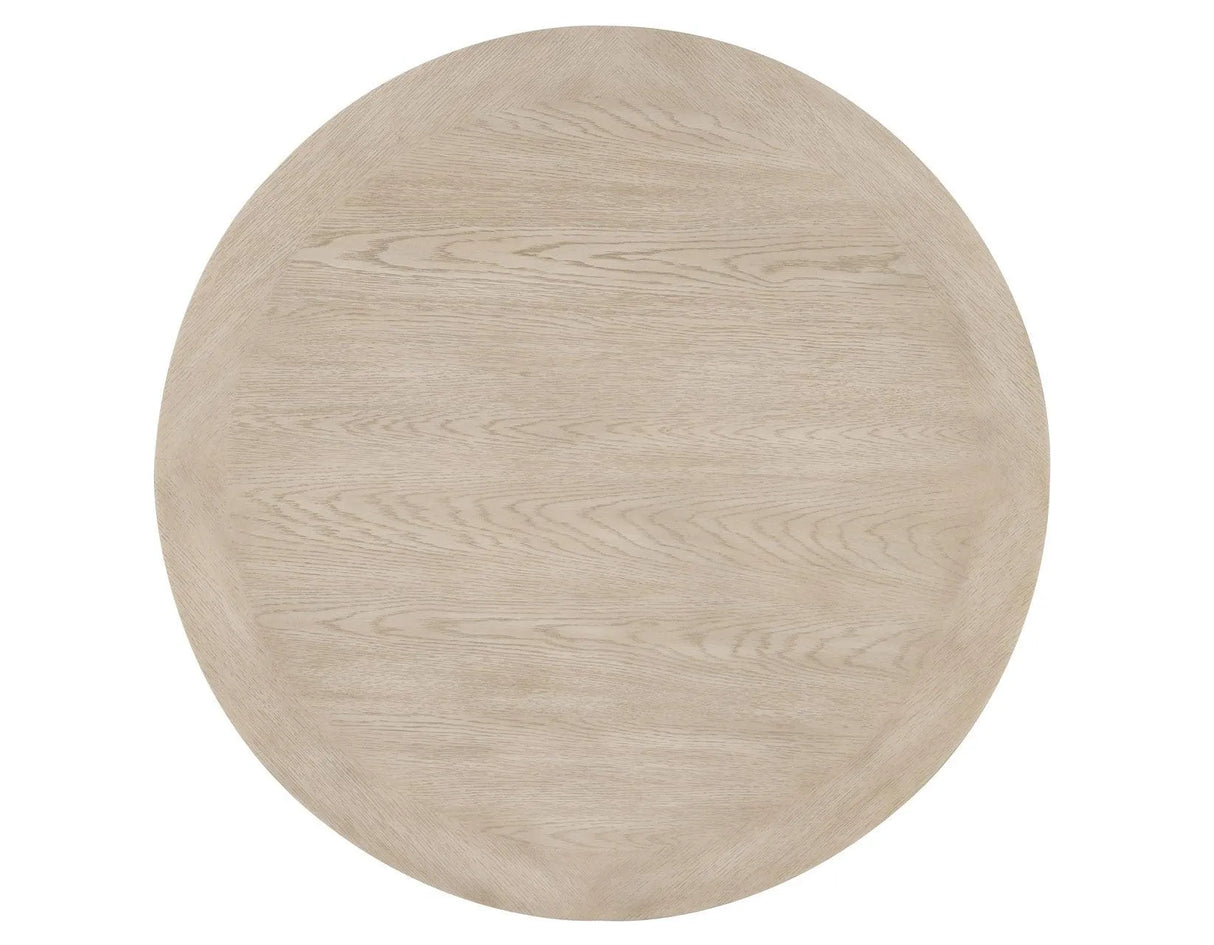 Darcy 42″ Round Dining Table, Midnight Blue and Natural Finish by Steve Silver at Eve Furniture