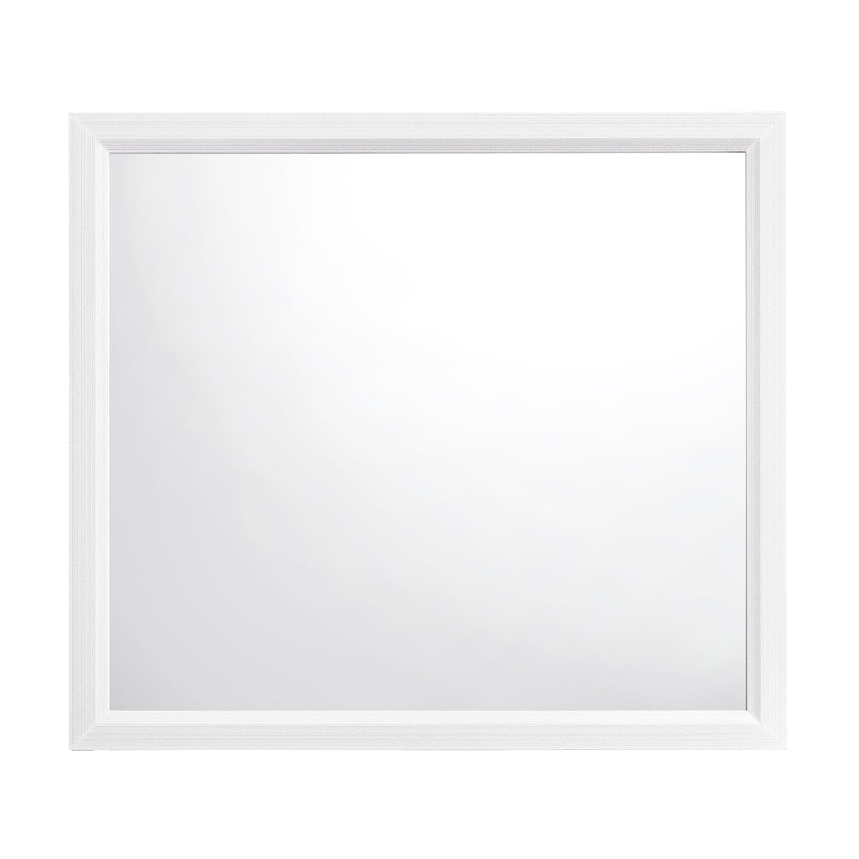 Davi White Mirror (Mirror Only) by Homelegance at Eve Furniture