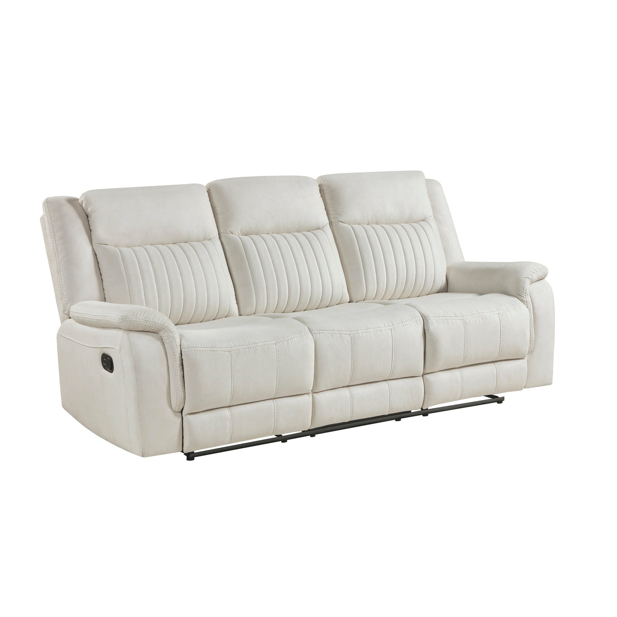Dean Beige Double Reclining Sofa by Homelegance at Eve Furniture