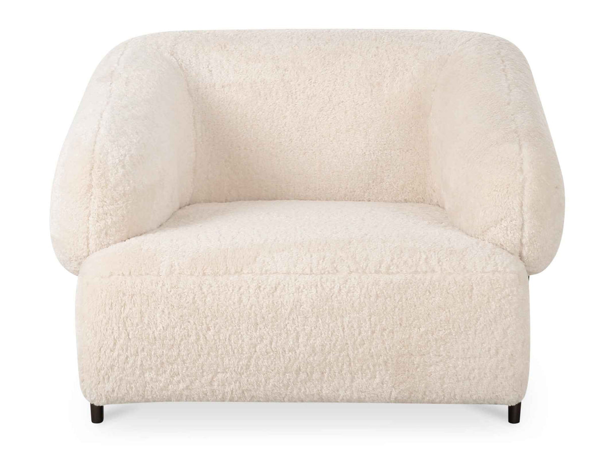 Devlin Cream Lounge Chair by Moe's Home at Eve Furniture