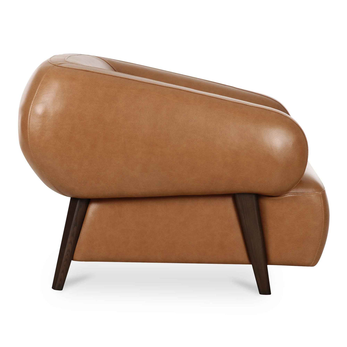 Devlin Tan Leather Lounge Chair