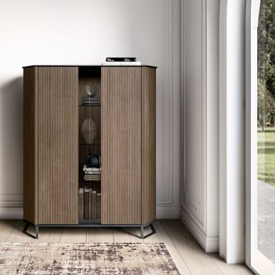Hexagon 2-Door Display Cabinet by ESF Furniture at Eve Furniture