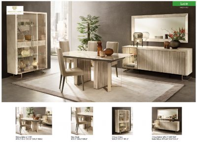 Luce Light Beige Extendable Dining Table - view 2