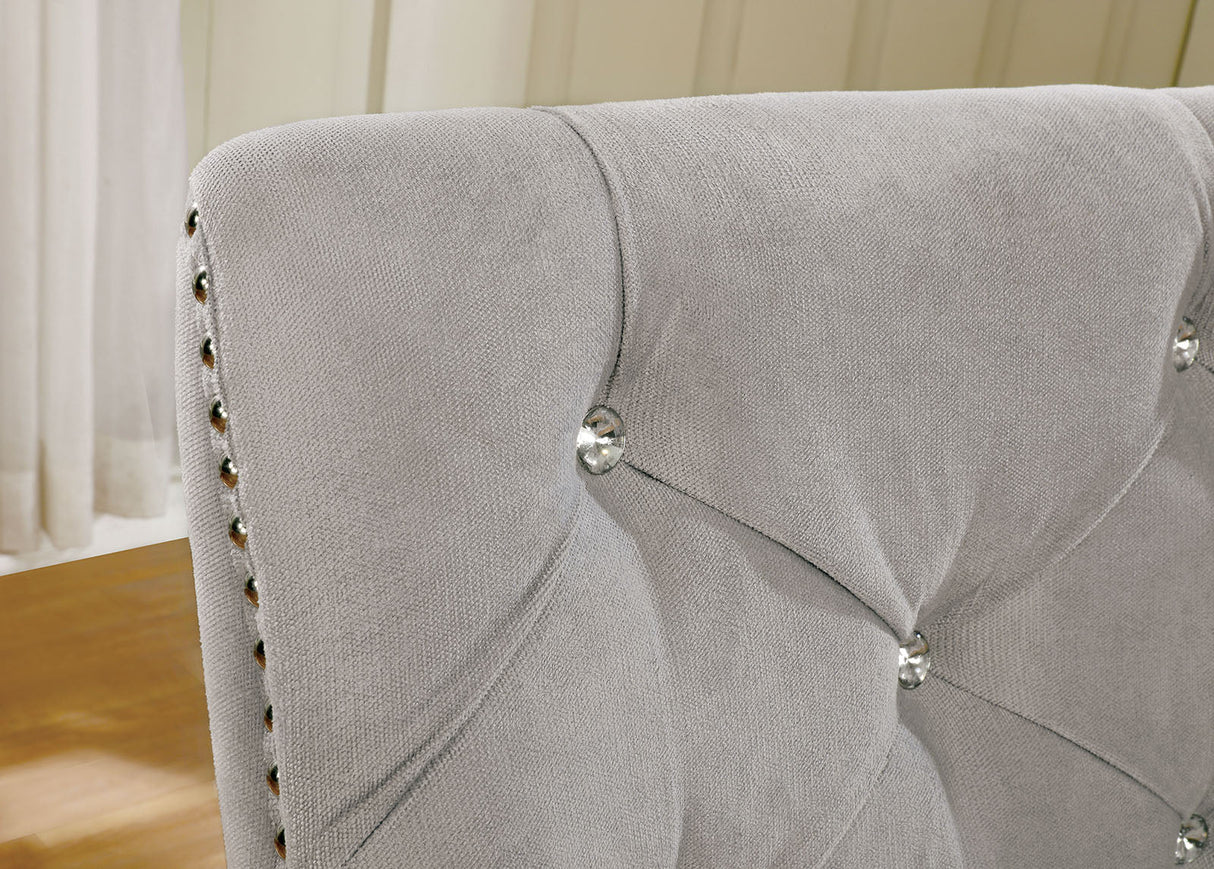 Diocles Silver/Gray Side Chair by Furniture of America at Eve Furniture