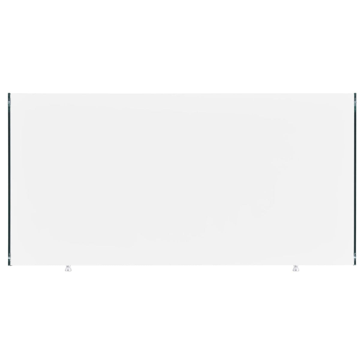 Dobrev Glossy White/Clear 2-Drawer Writing Desk by Coaster at Eve Furniture