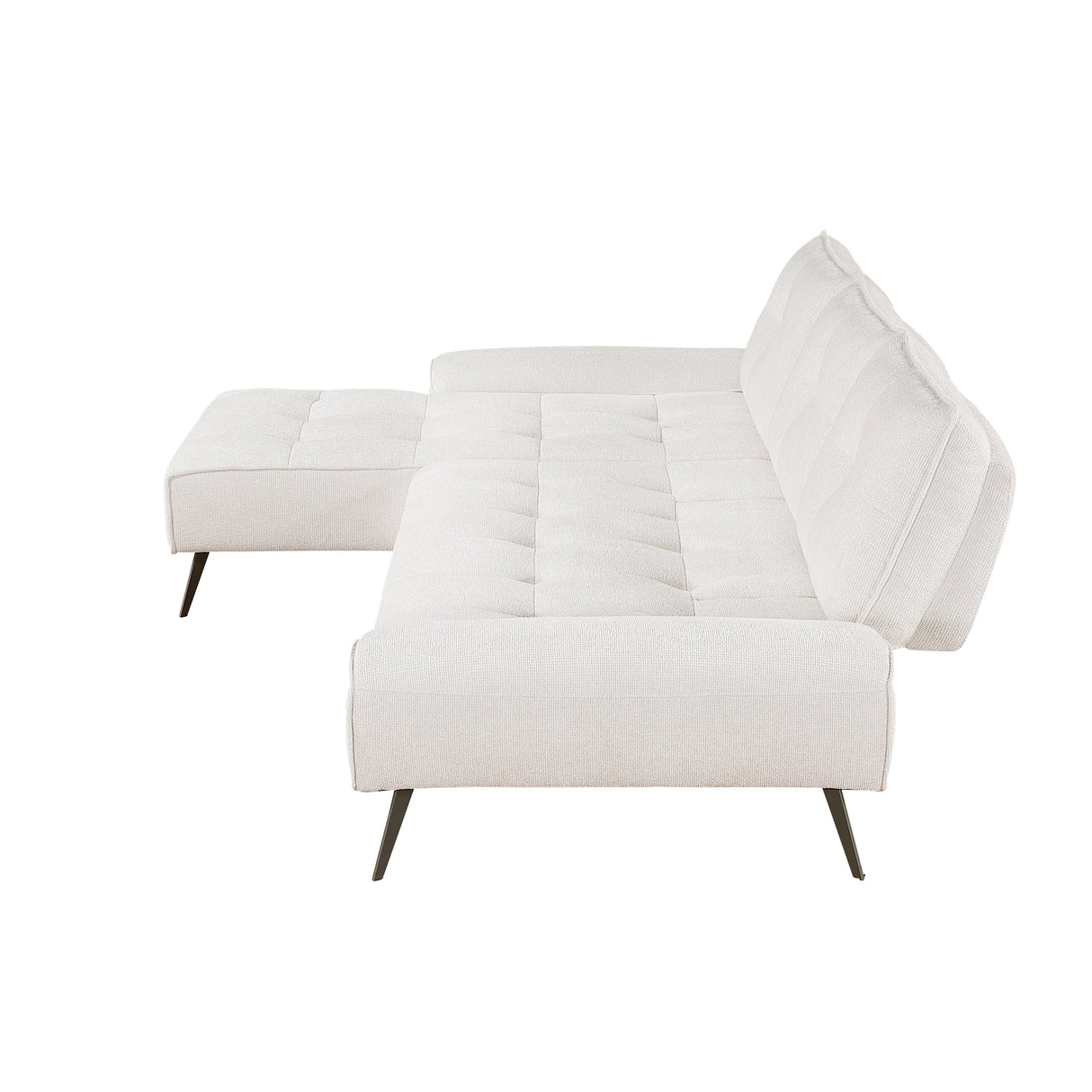 Dominic Beige 2-Piece Sectional with Left Chaise and Dual-position Backs by Homelegance at Eve Furniture