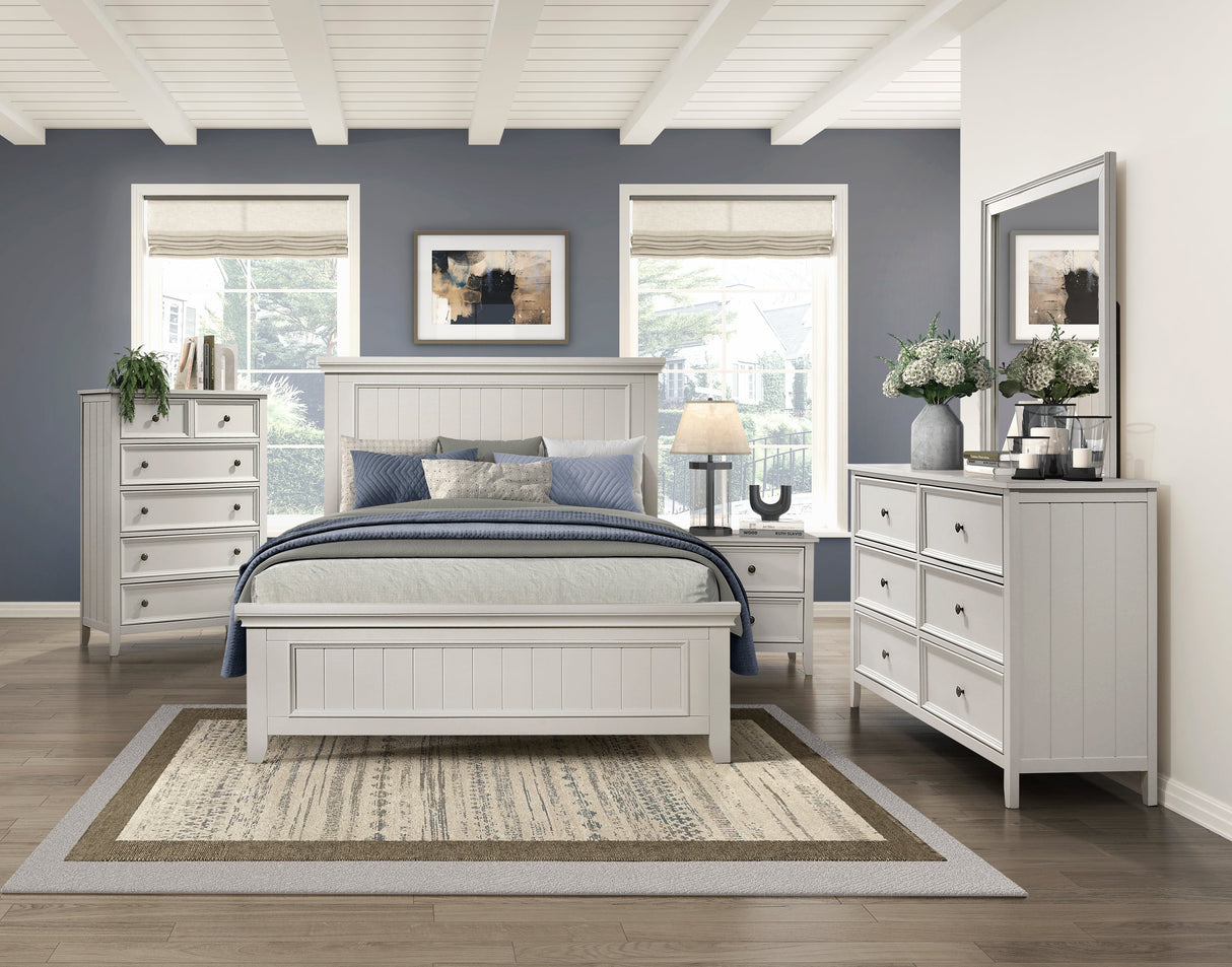 Donahue White Panel Bedroom Set by Homelegance at Eve Furniture