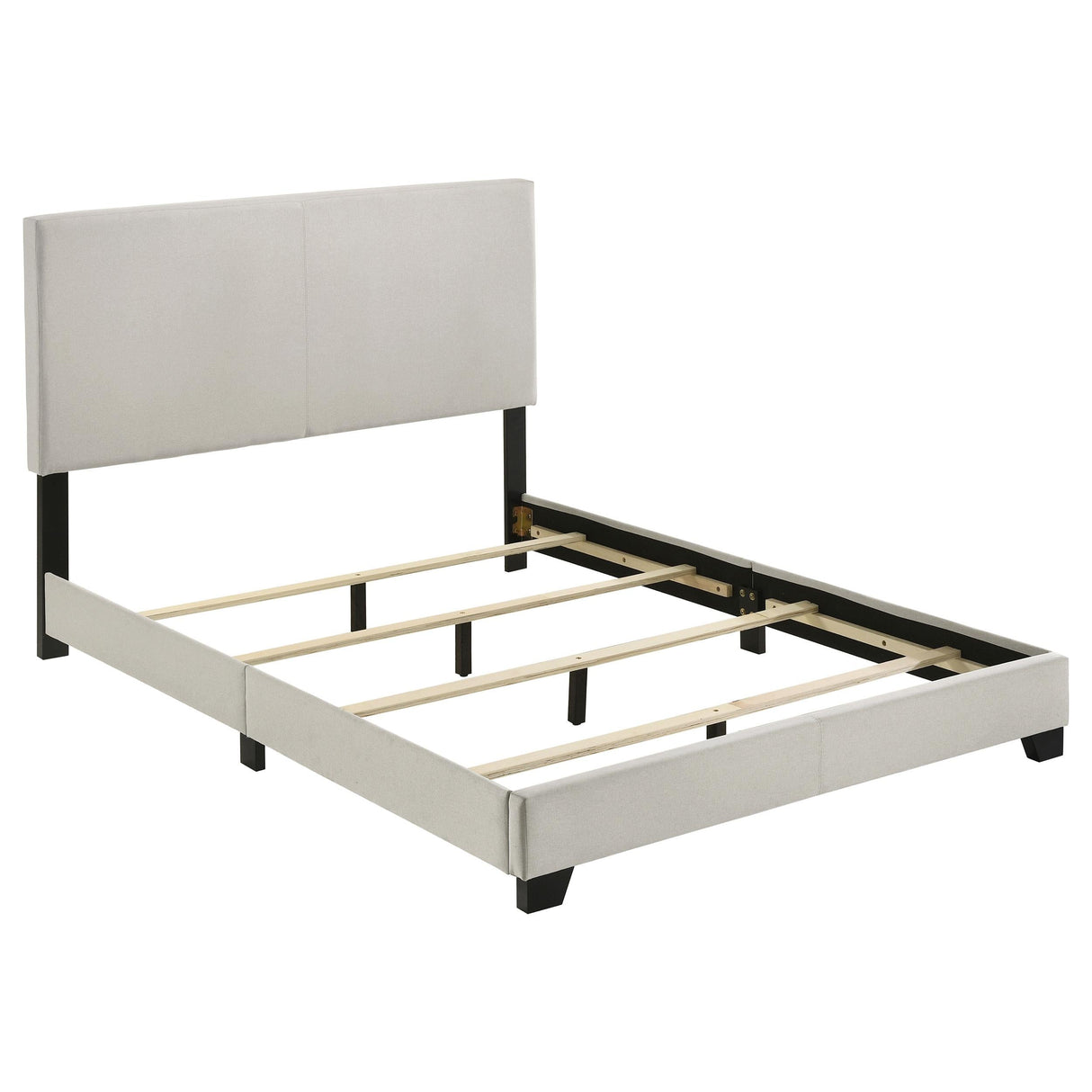 Dorian Cream Upholstered Full Panel Bed by Coaster at Eve Furniture