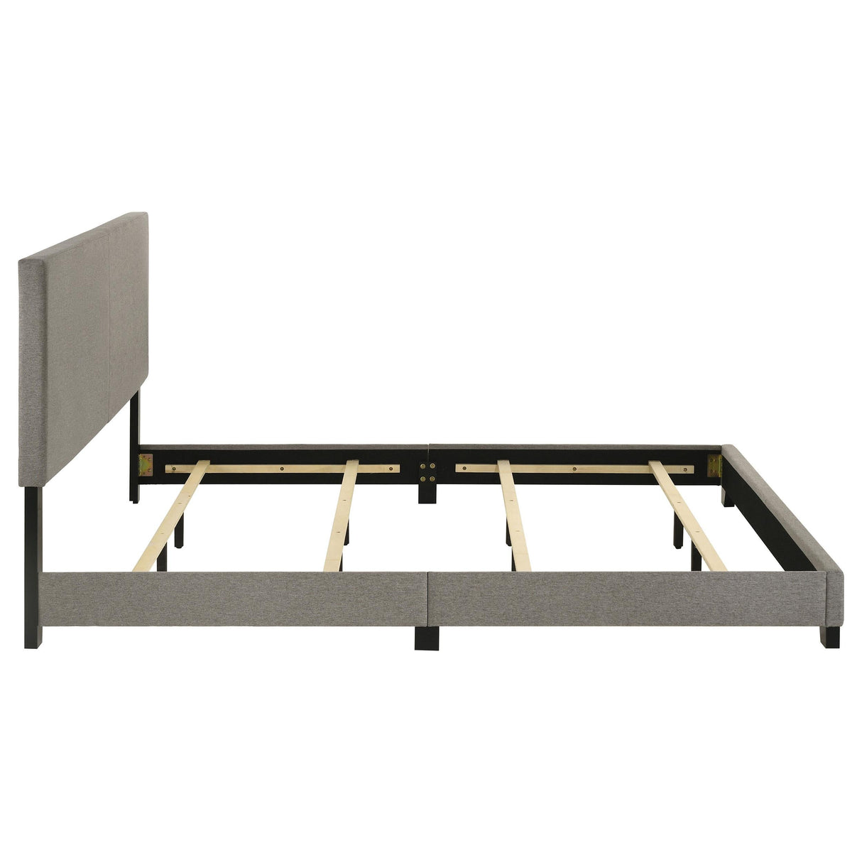 Dorian Taupe Upholstered Eastern King Panel Bed by Coaster at Eve Furniture