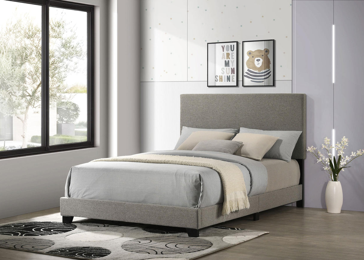 Dorian Taupe Upholstered Full Panel Bed by Coaster at Eve Furniture