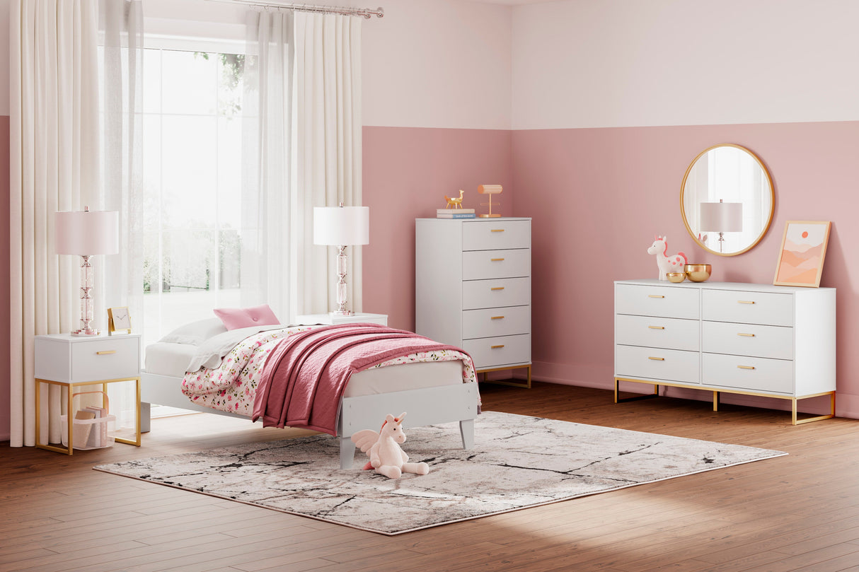 Socalle Two-tone Youth Platform Bedroom Set by Ashley at Eve Furniture