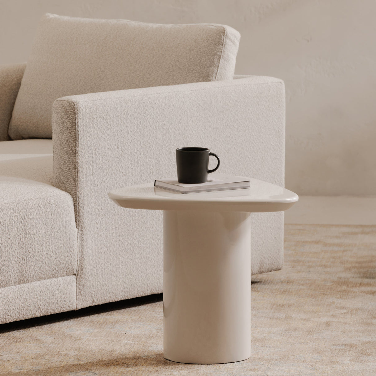 Eden Ivory Accent Table by Moe's Home at Eve Furniture