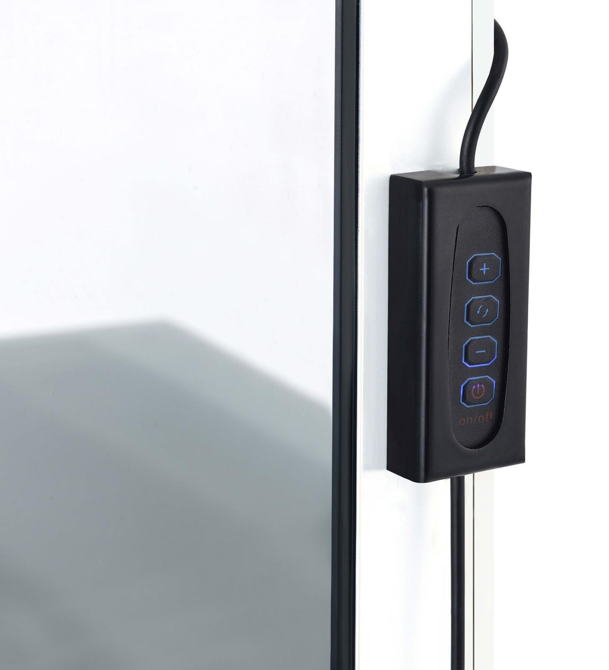 Eliza White and Chrome 2-piece Vanity Set with Hollywood Lighting by Coaster at Eve Furniture