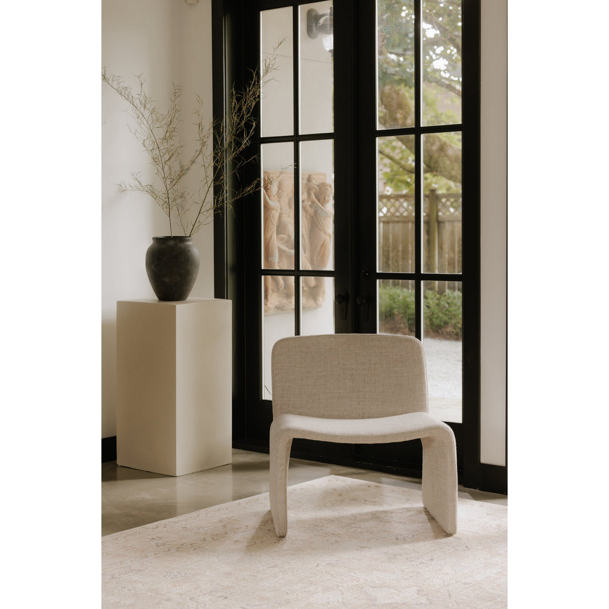 Ella Beige Accent Chair by Moe's Home at Eve Furniture