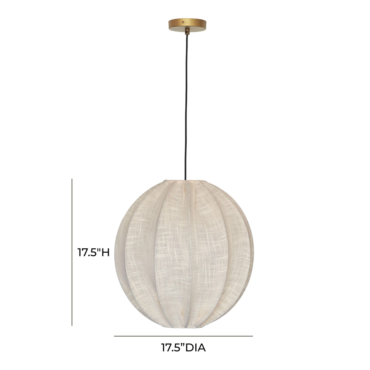 Elliana Off-White Pendant Lamp by TOV Furniture at Eve Furniture