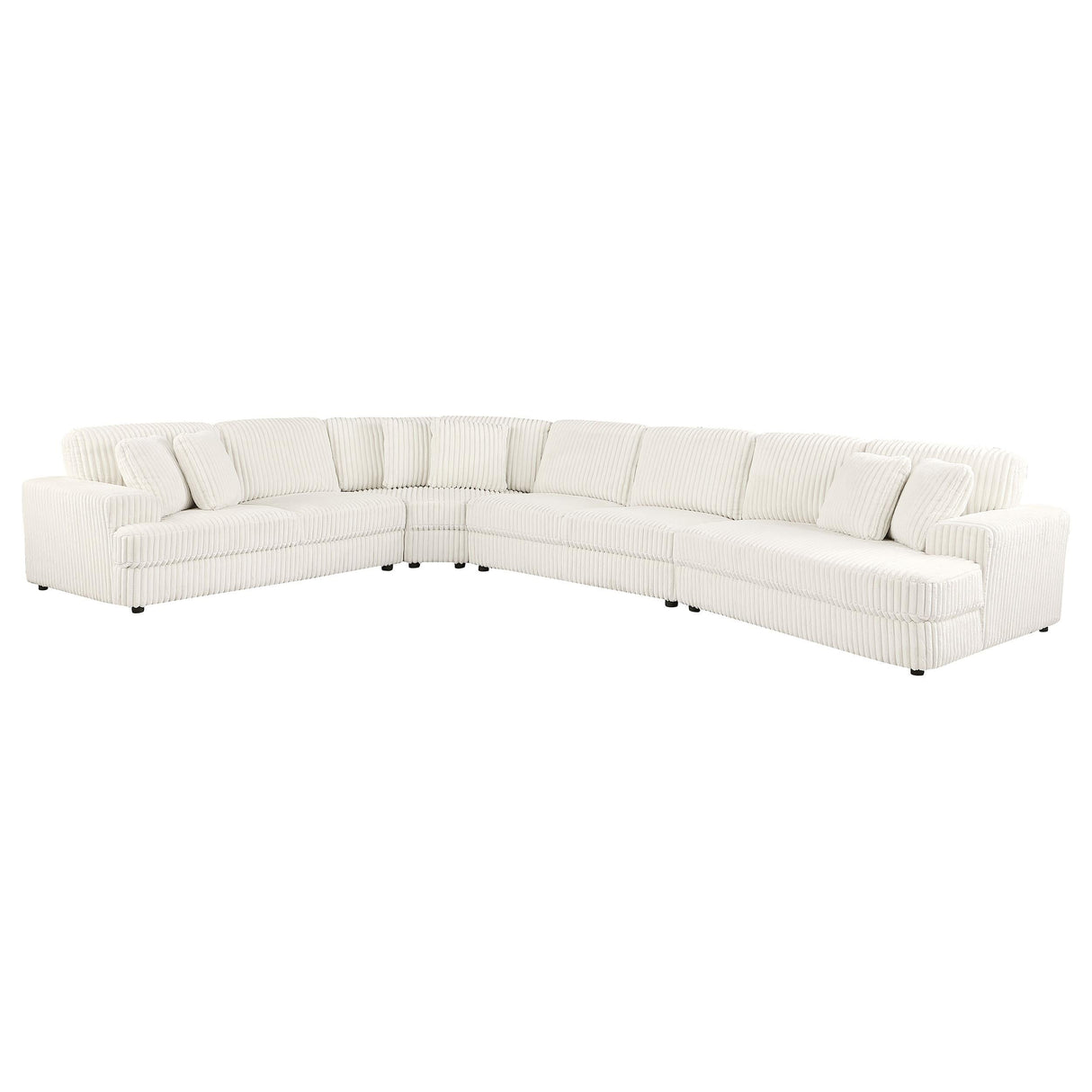 Emberson Ivory 4-Piece Upholstered Modular Sectional Sofa by Coaster at Eve Furniture