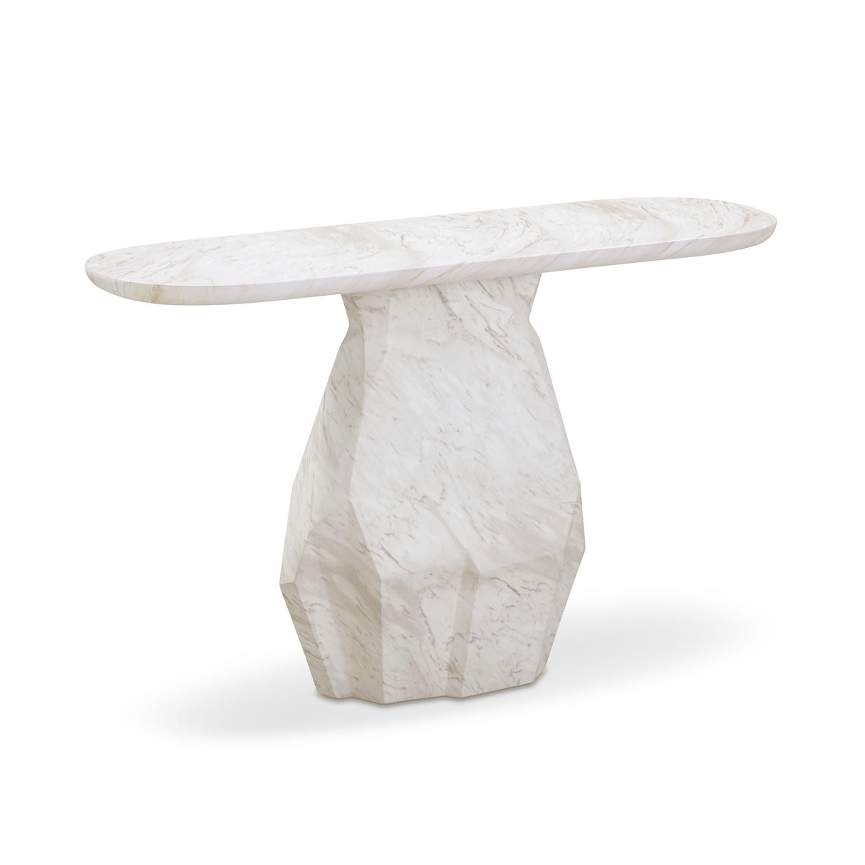 Esme Faux Marble Indoor / Outdoor Long Console Table by TOV Furniture at Eve Furniture