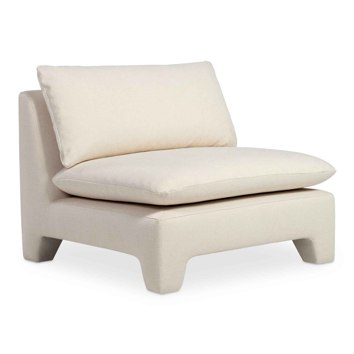 Estelle Cream Lounge Chair by Moe's Home at Eve Furniture