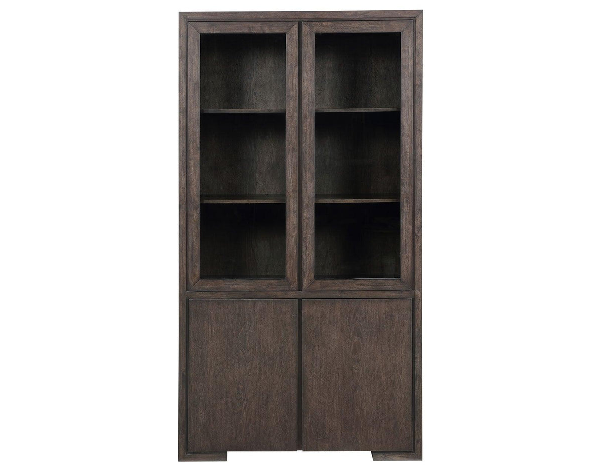 Evan Brown/Grey Curio by Steve Silver at Eve Furniture