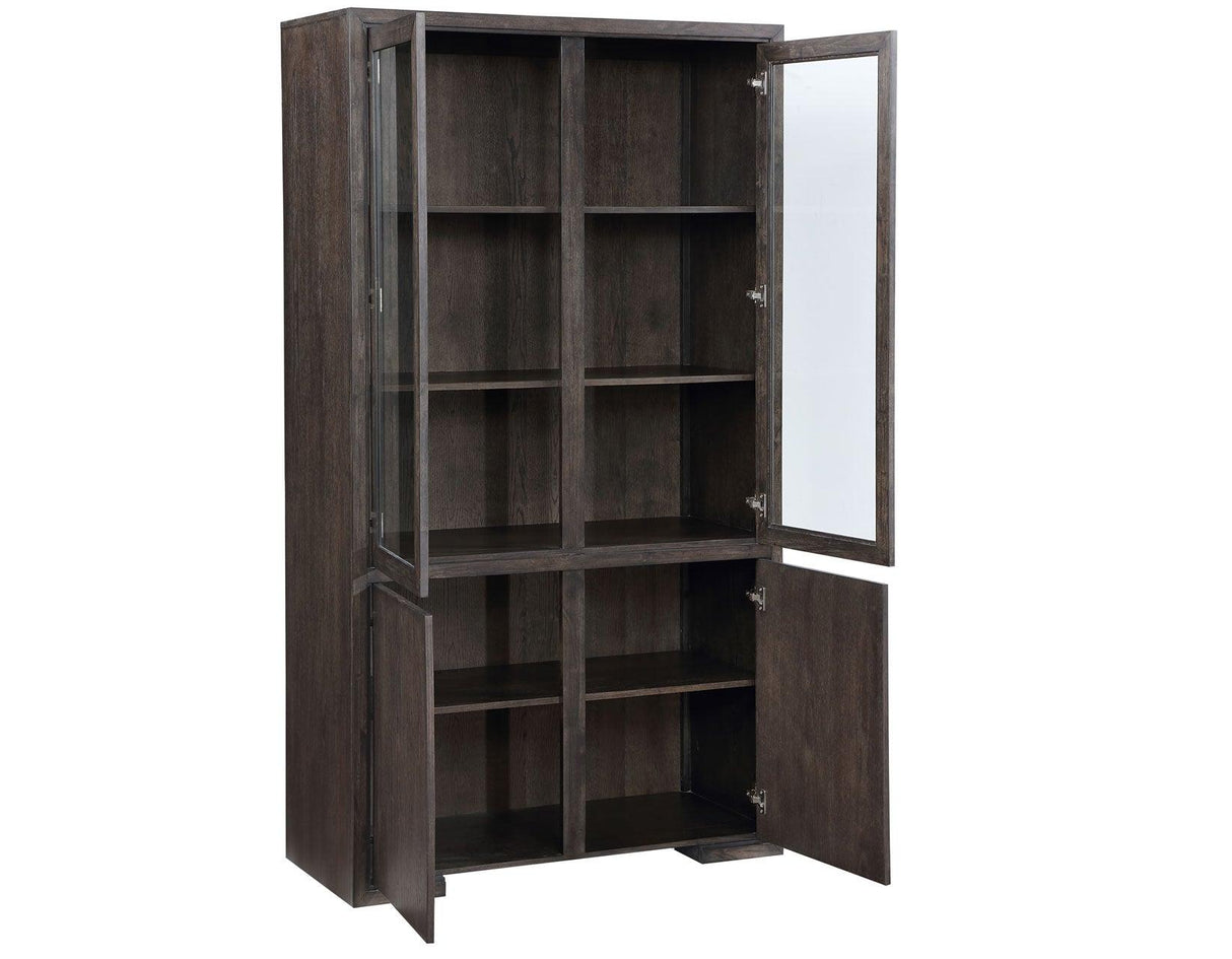 Evan Brown/Grey Curio by Steve Silver at Eve Furniture