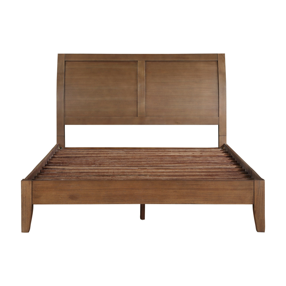 Evans Wire Brushed Light Brown Queen Platform Bed by Homelegance at Eve Furniture