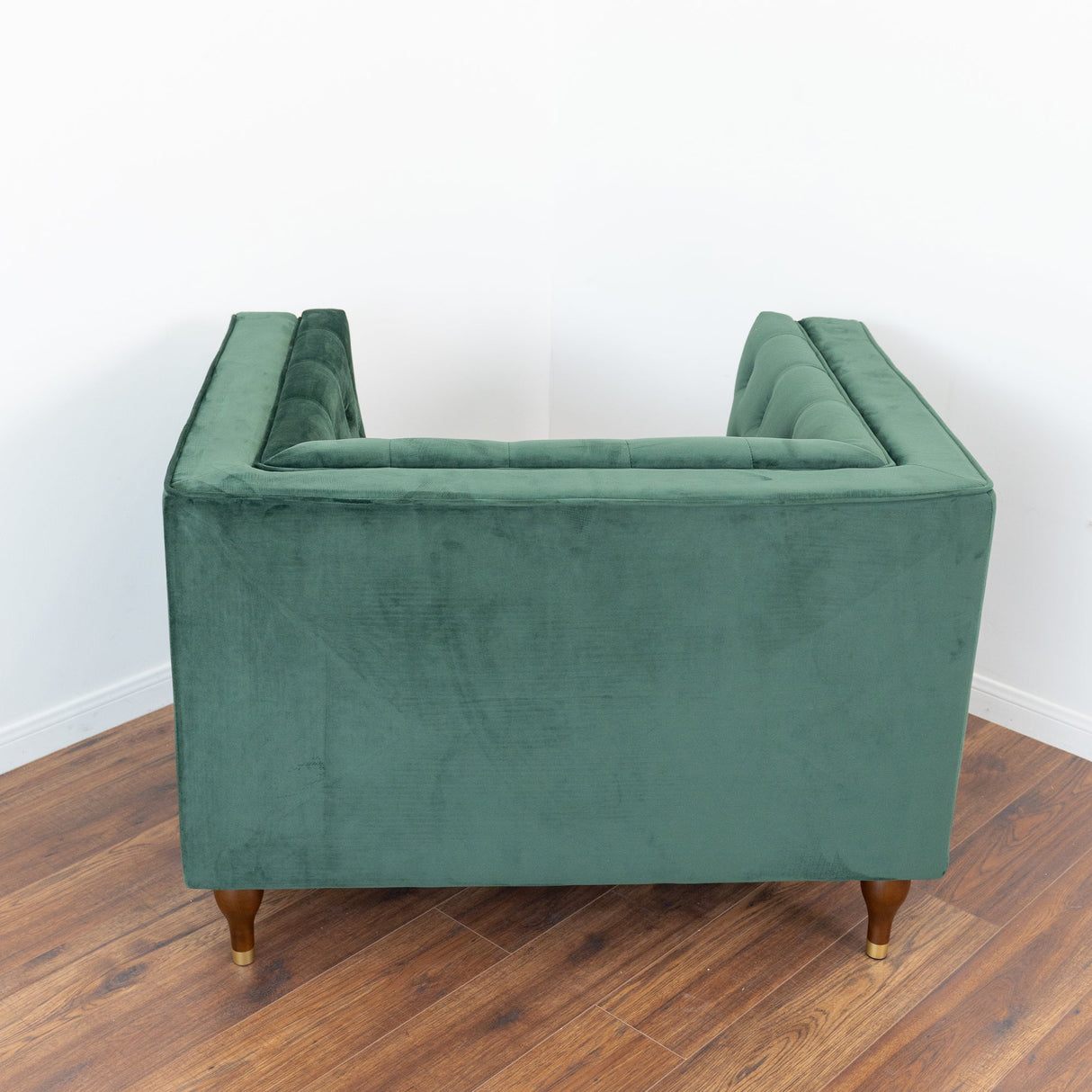 Evelyn Dark Green Velvet Lounge Chair by Ashcroft Imports at Eve Furniture