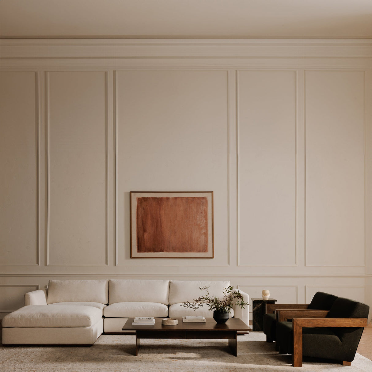 Everett Dark Brown Coffee Table by Moe's Home at Eve Furniture