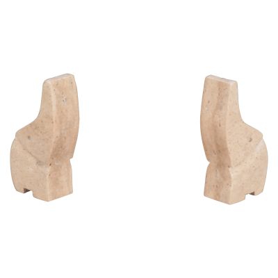 Abstract Marble Decor Elephant in White