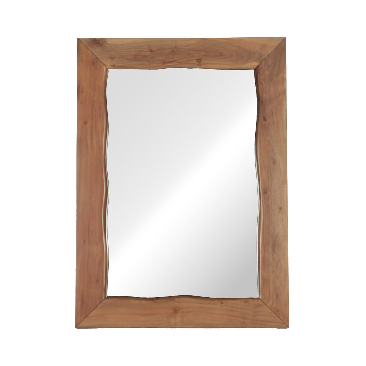 Aspen 43" Mirror Frame in Smoked Acacia by Home Trends & Design at Eve Furniture