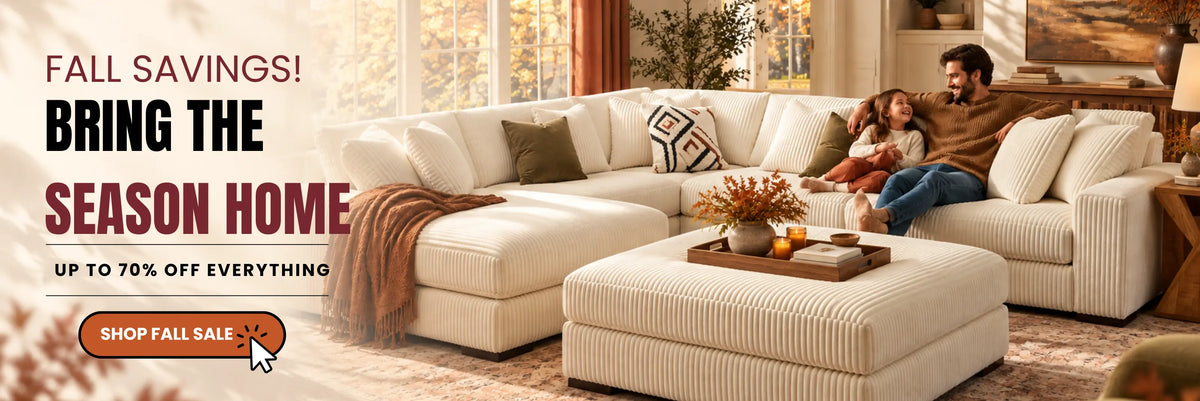 FAll Sale desktop banner of eve furniture
