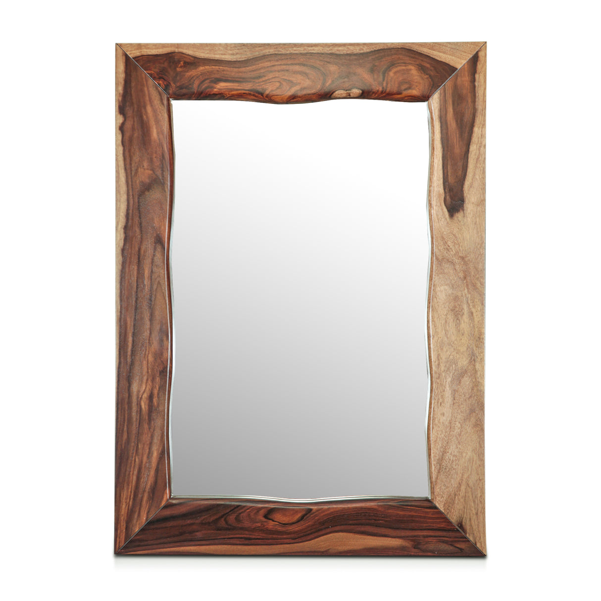 Brisbane 43" Mirror in Natural Sheesham by Home Trends & Design at Eve Furniture