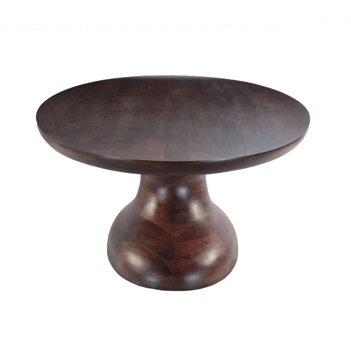 Ellipse 102" Brown Oval Dining Table in Glossy Driftwood