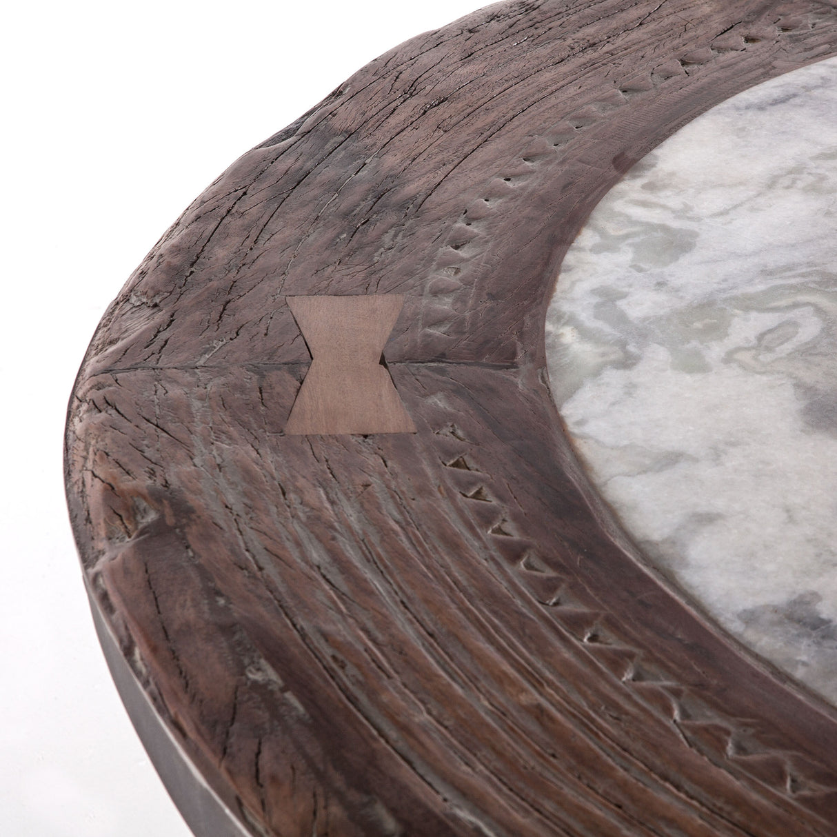 Industrial Loft 55" Wagon Wheel Round Dining Table by Home Trends & Design at Eve Furniture