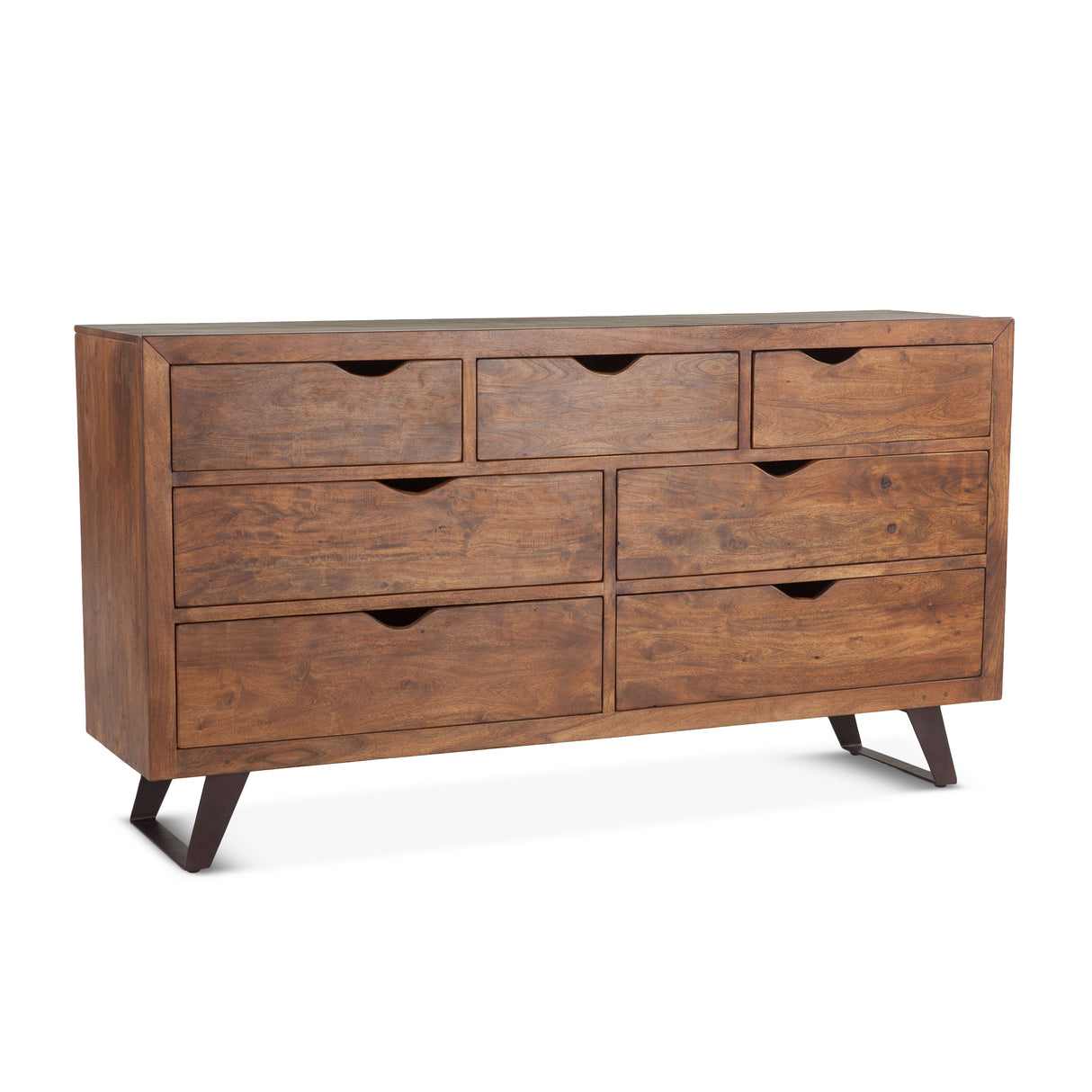 London Loft 71" Dresser in Walnut by Home Trends & Design at Eve Furniture