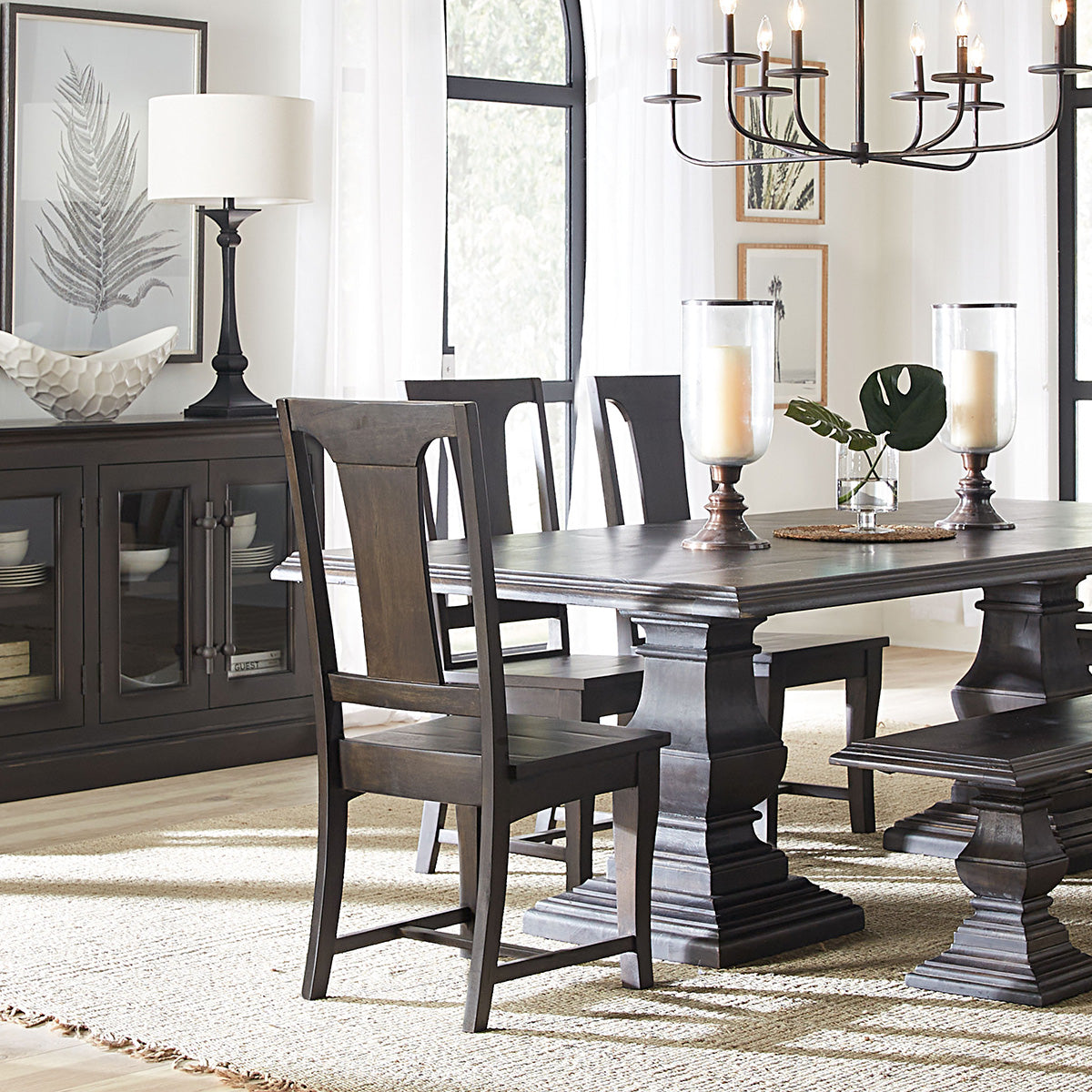 Nimes 80" Bench in Vintage Brown by Home Trends & Design at Eve Furniture