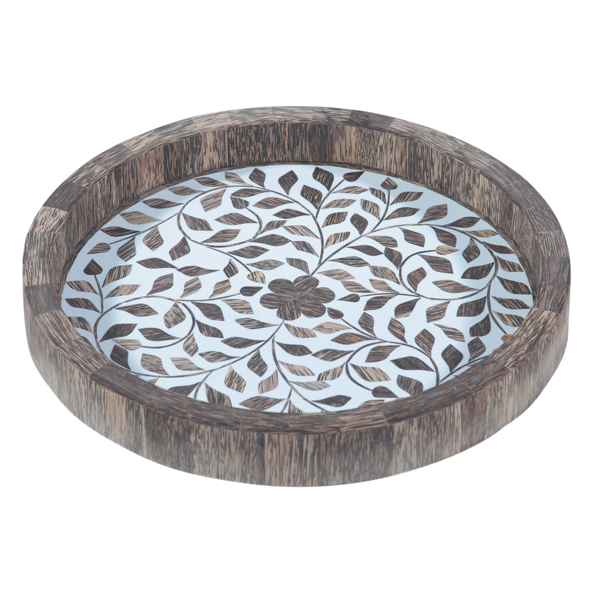 Taara Round Tray in Floral Pattern