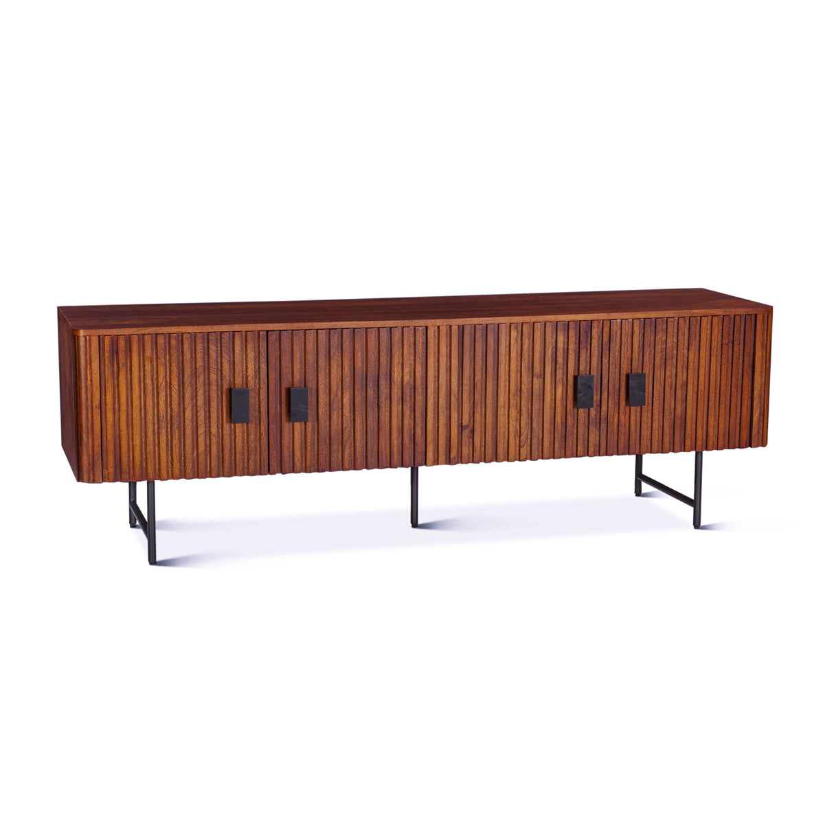 Verbania 67" Media Cabinet in Pecan Brown by Home Trends & Design at Eve Furniture