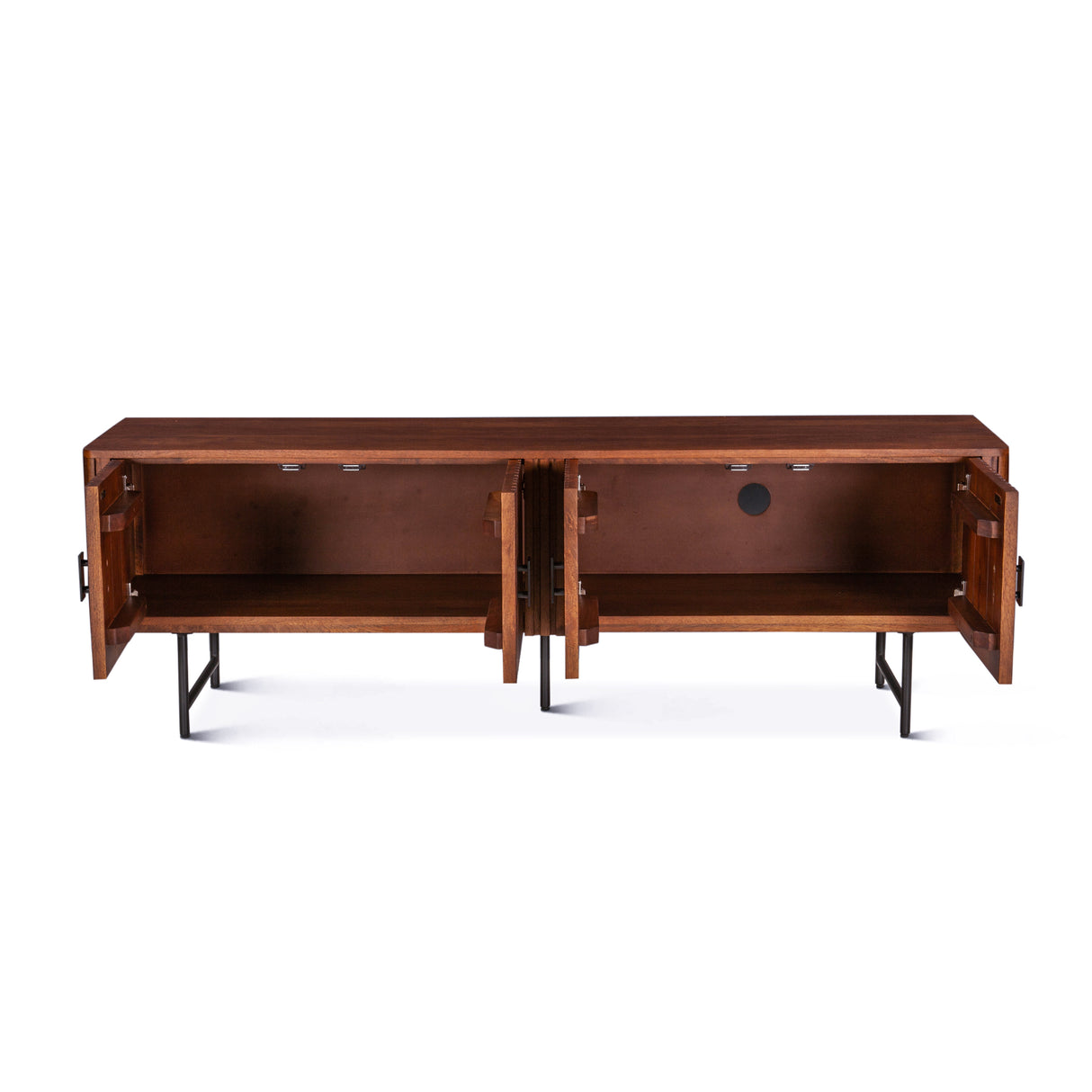 Verbania 67" Media Cabinet in Pecan Brown by Home Trends & Design at Eve Furniture