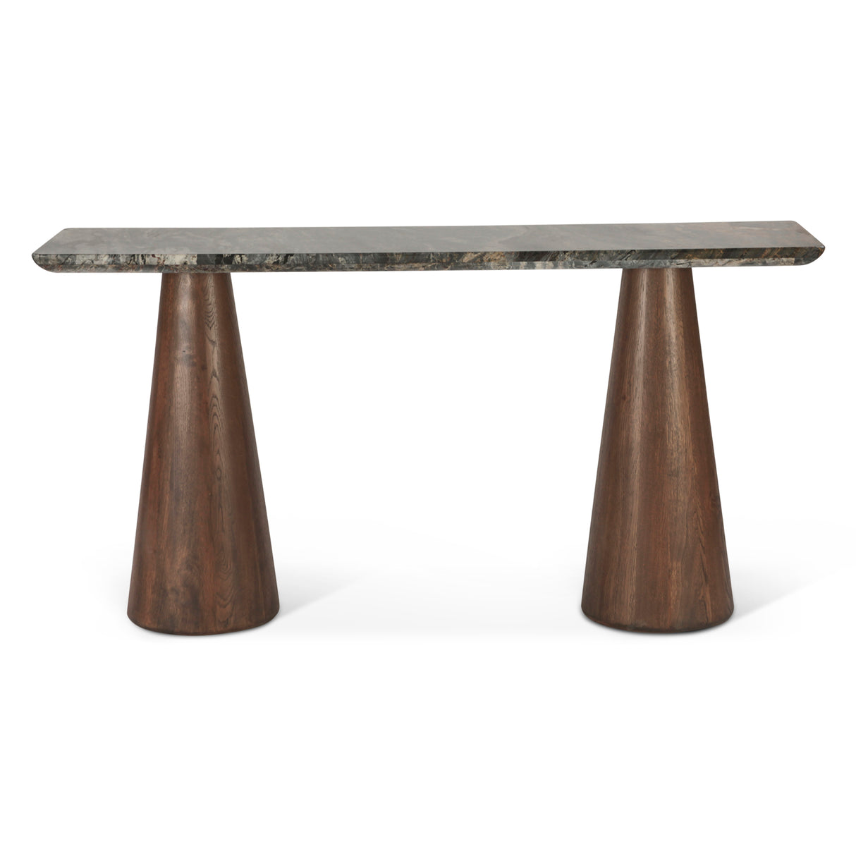 Vista 60" Console Table with Lava Marble and Dark Mango Base