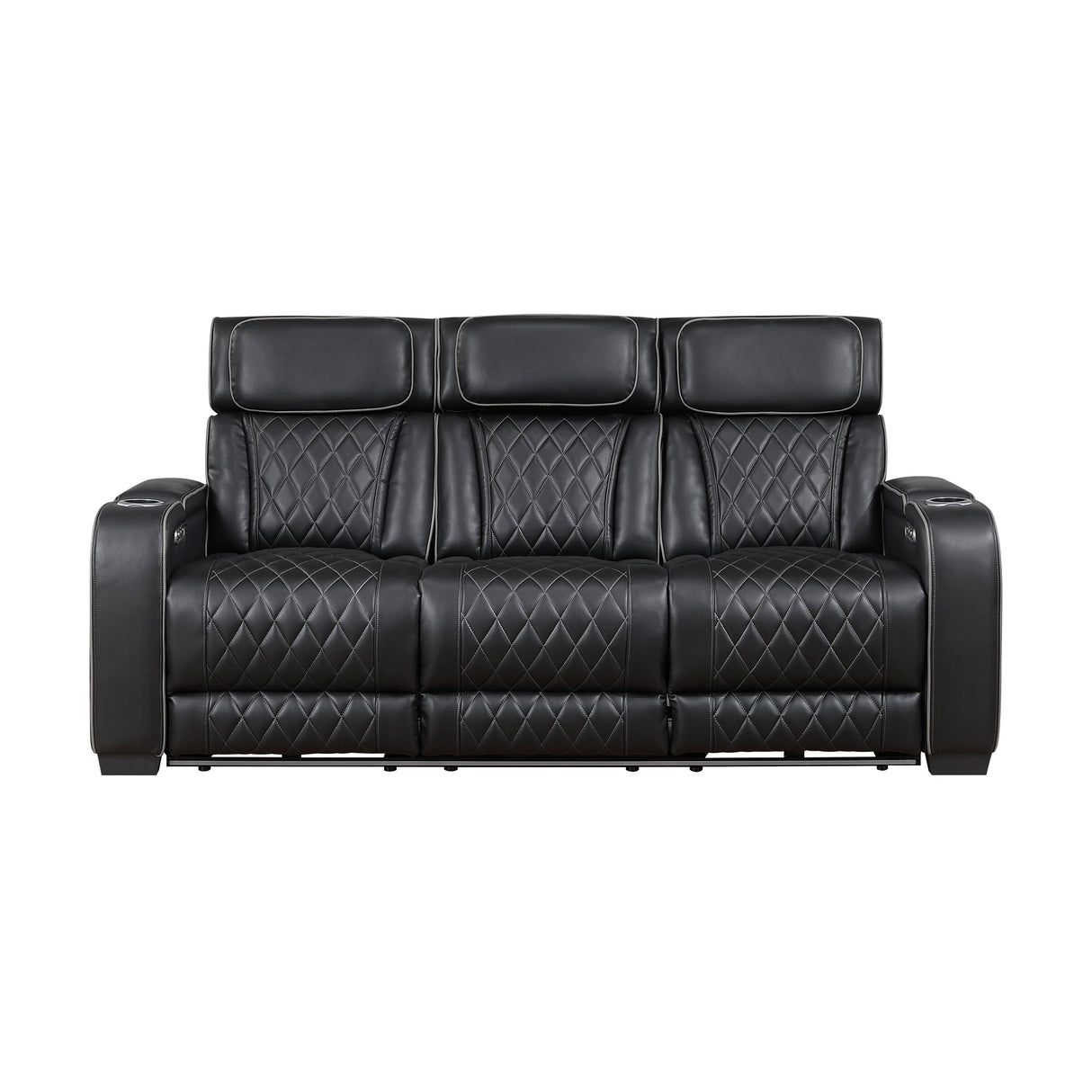 Fairway Black Power Double Reclining Sofa by Homelegance at Eve Furniture