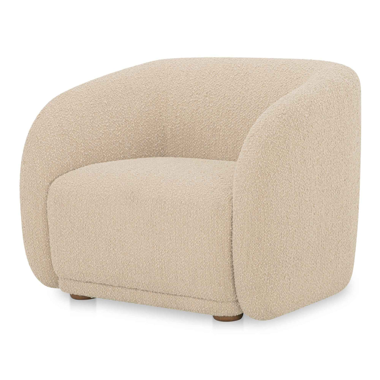 Faye Beige Boucle Accent Chair