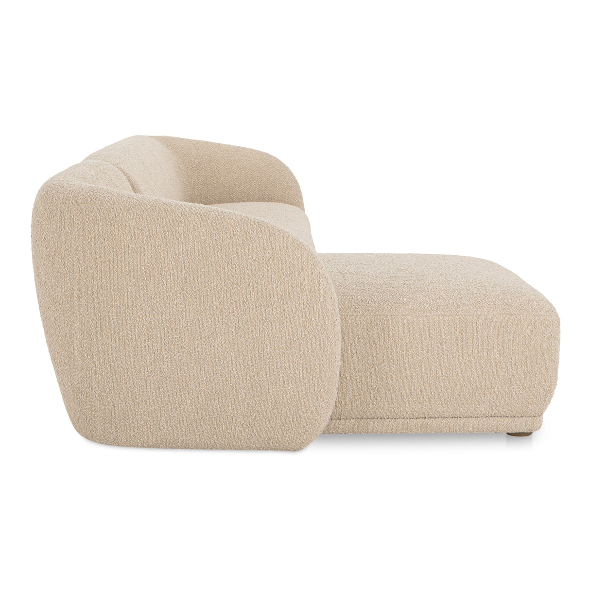 Faye Beige Boucle Left Sectional by Moe's Home at Eve Furniture