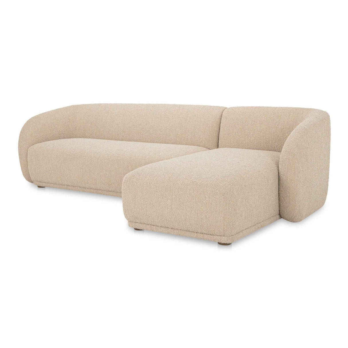 Faye Beige Boucle Right Sectional